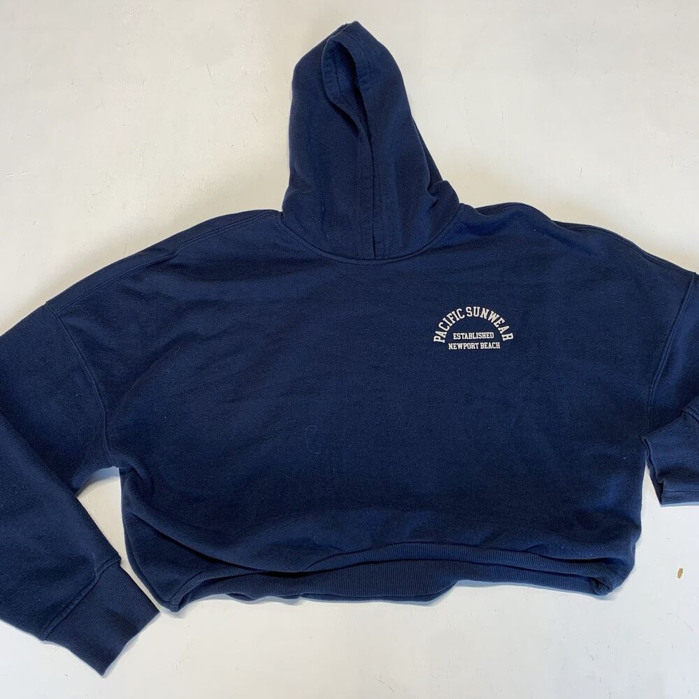 PacSun Women’s Pacific Sunwear Cropped Sweatshirt Newport Beach Sz XL